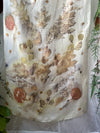 Fall Flurry - Wide and Long Silk Scarf 21" x 70"