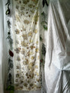 Secret Winter Garden - Wide and Long Silk Scarf 21" x 70"