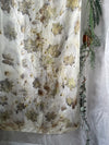 Secret Winter Garden - Wide and Long Silk Scarf 21" x 70"